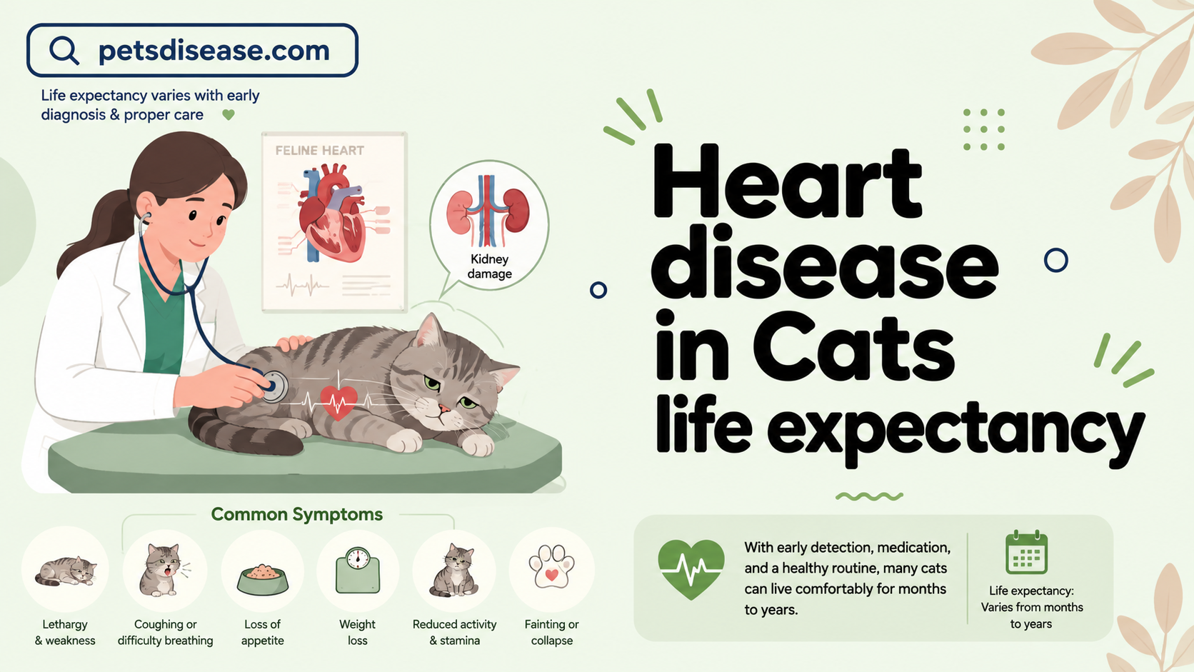 Heart disease in Cats life expectancy