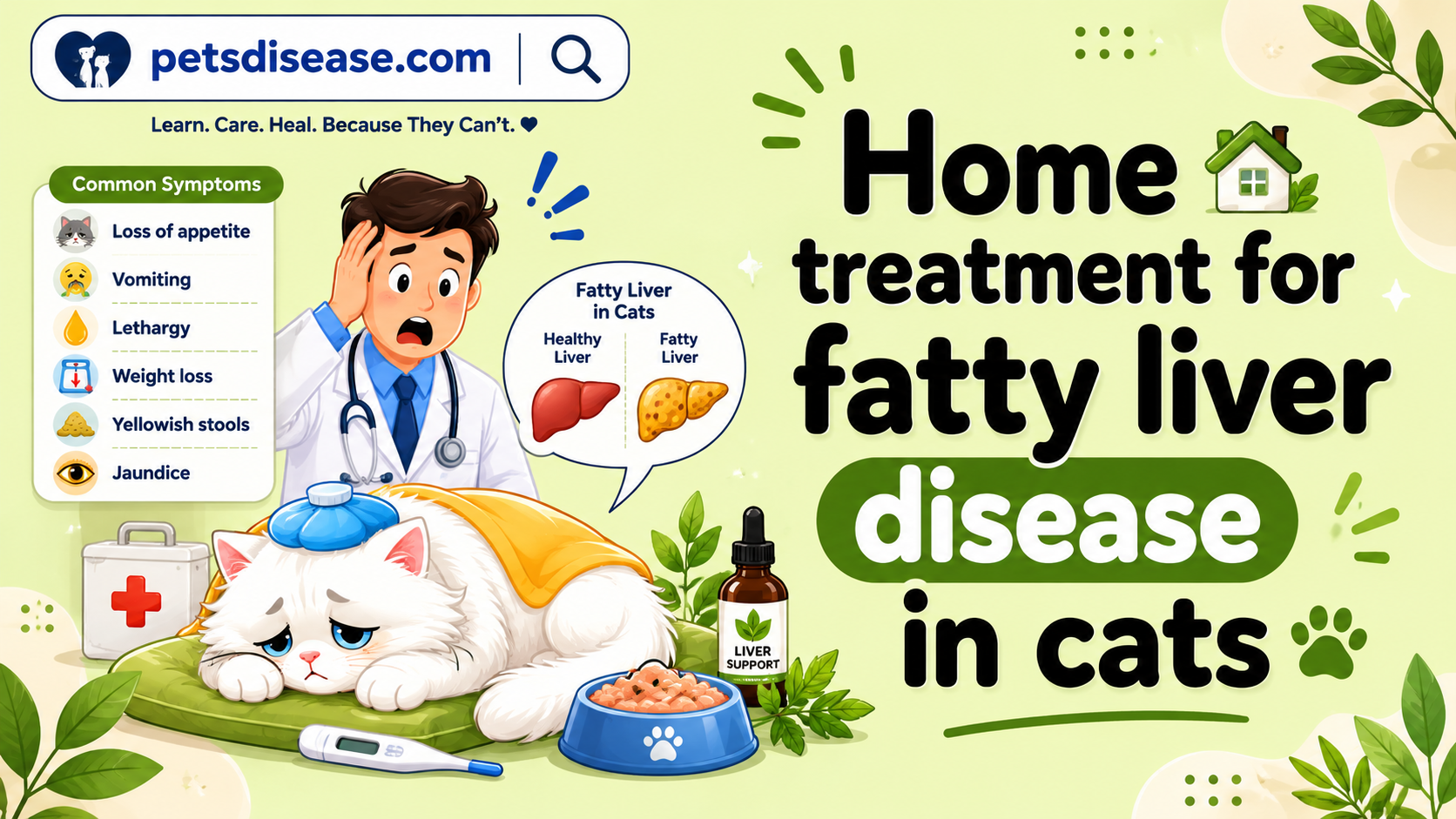 Home treatment for fatty liver disease in cats