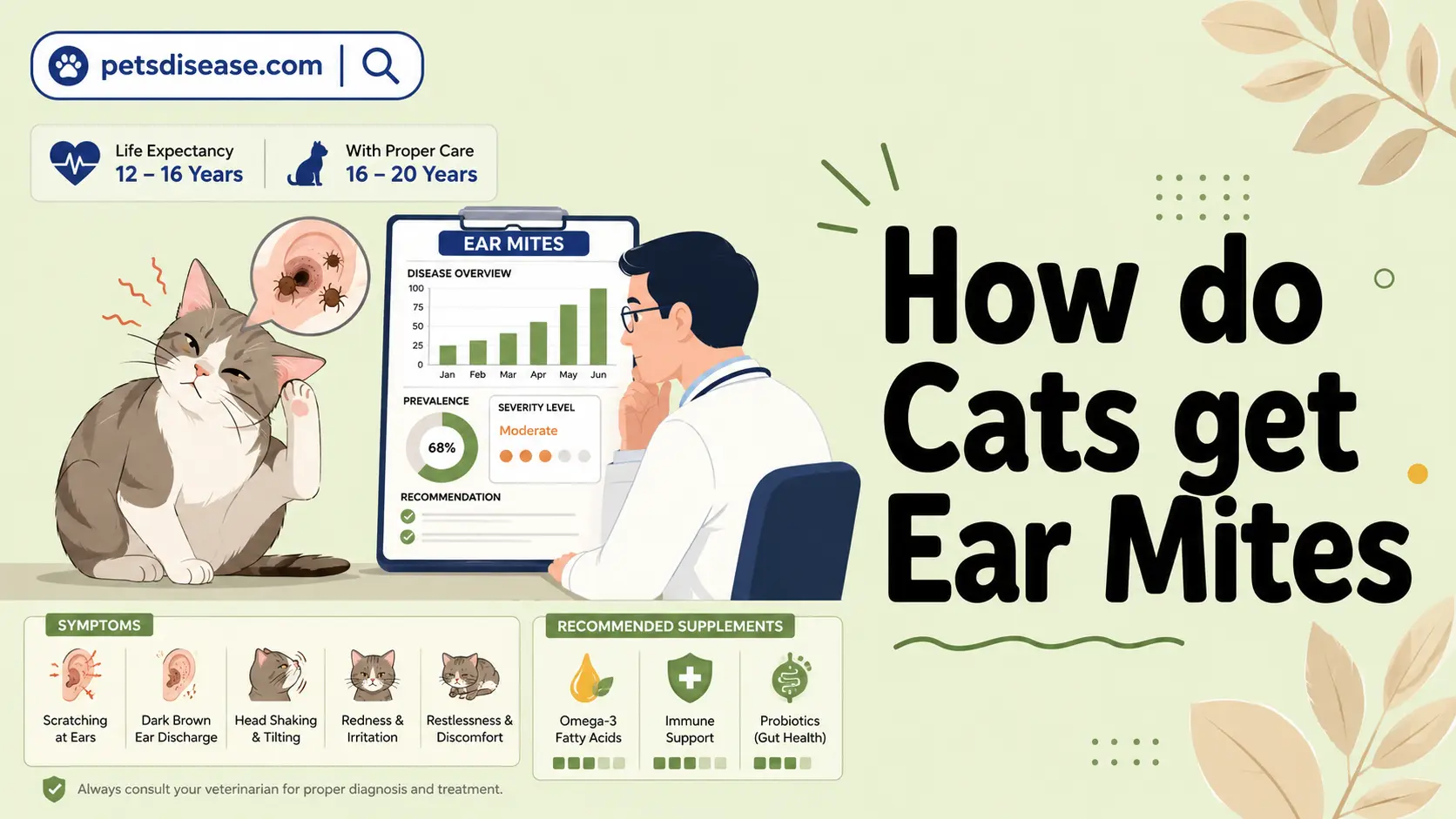 How do Cats get Ear Mites