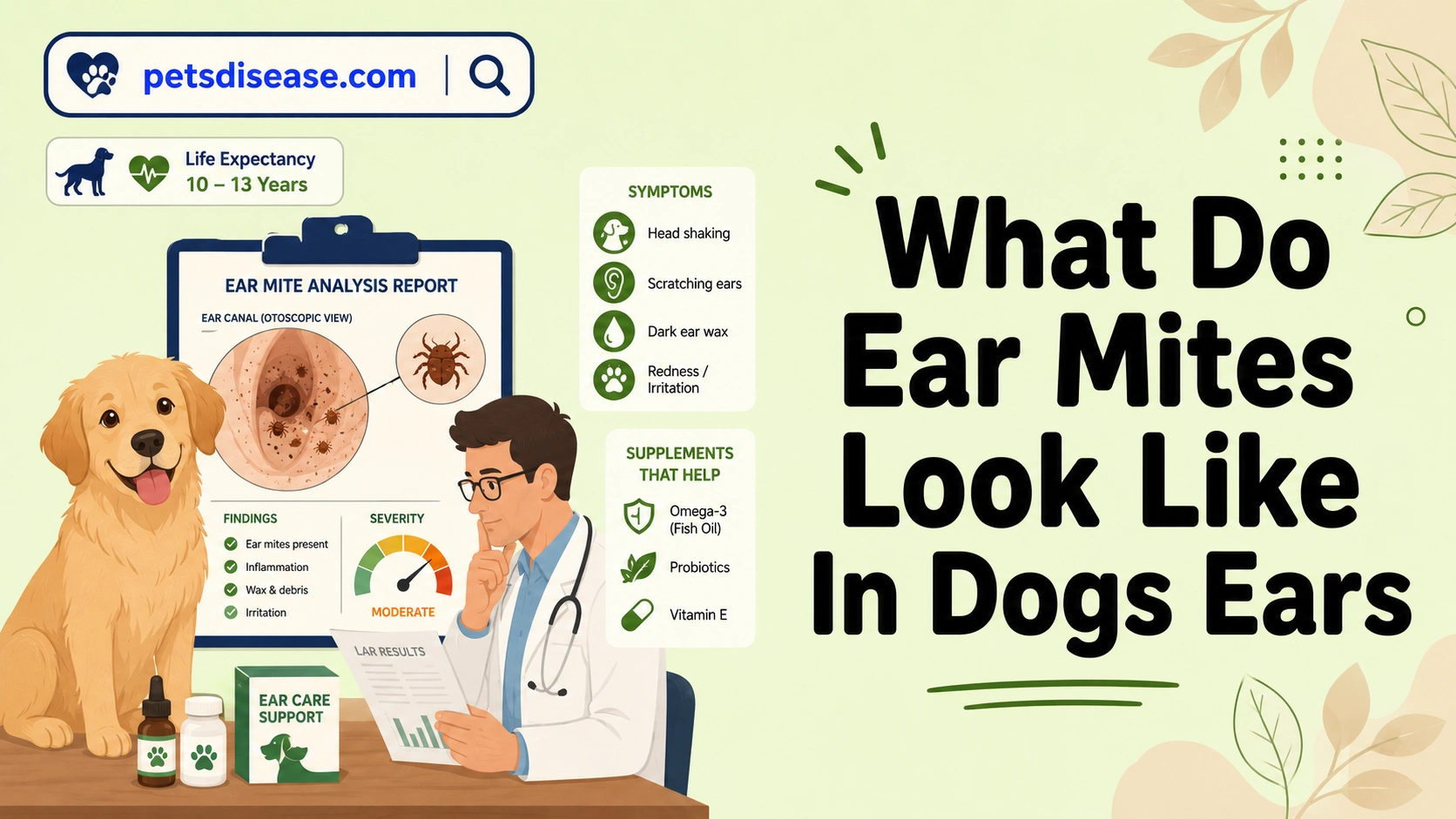 What Do Ear Mites Look Like In Dogs Ears